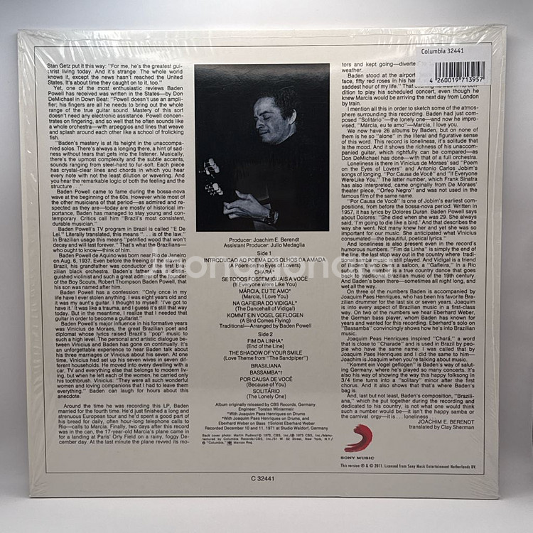 바덴 포웰 Solitude on Guitar LP--3