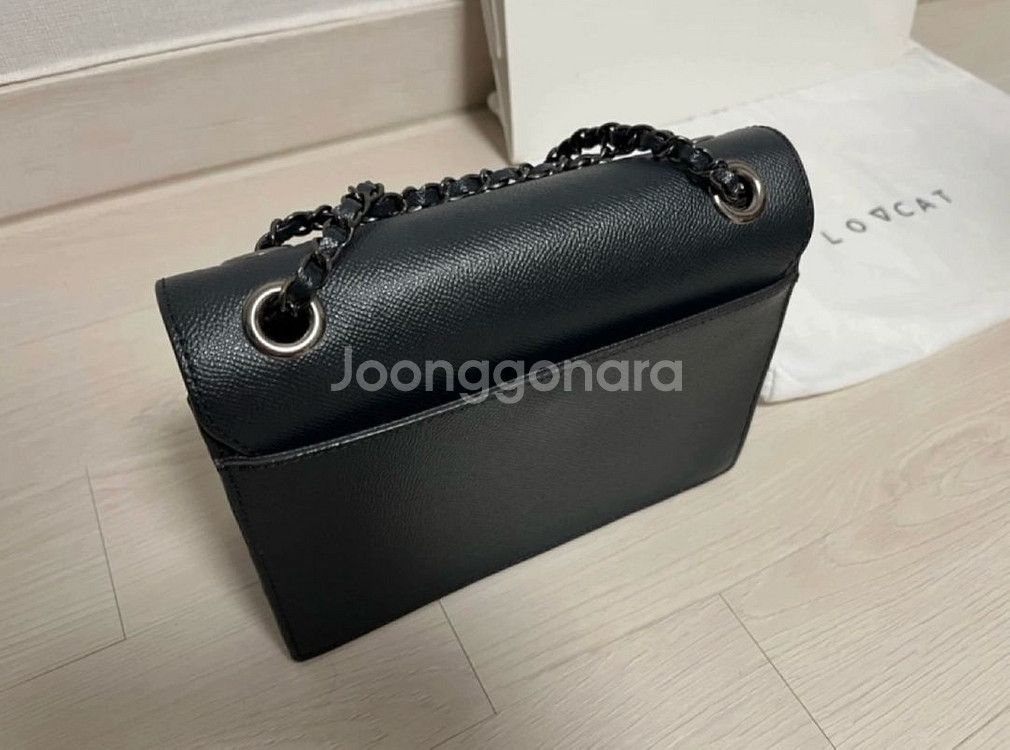 러브캣 가방 체인 숄더백 네이비--1