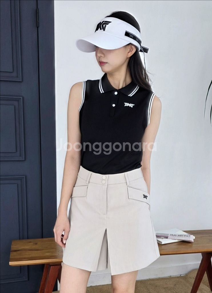 PXG 골프 여성 큐롯 하이웨스트 숏 하프 팬츠--6