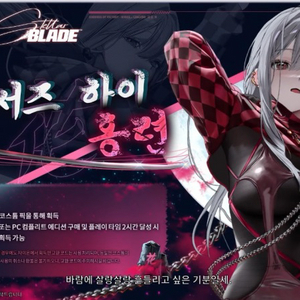 스텔라 블레이드 승리의여신 니케 홍련스킨 팝니다