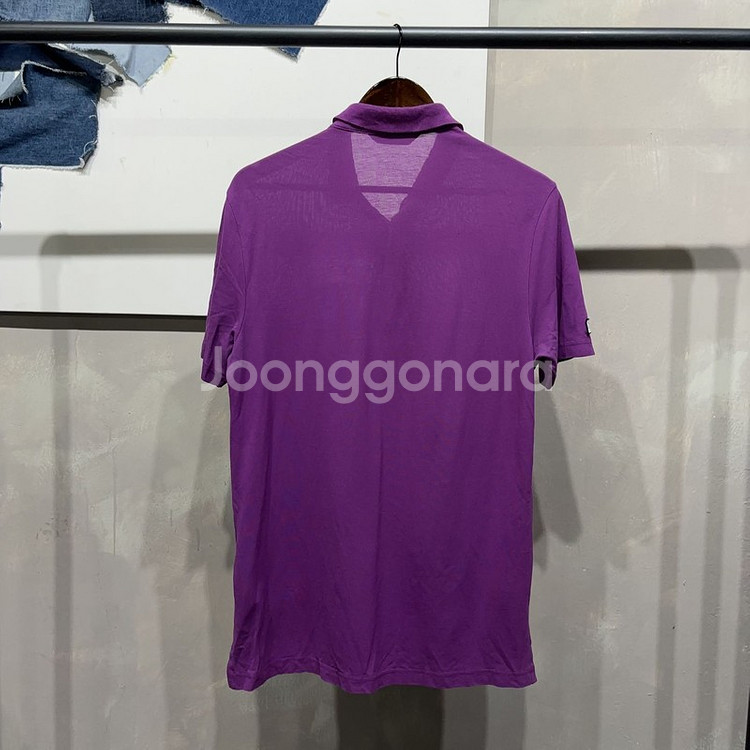 (100) 닥스 캐주얼 클래식 자수 반팔 카라티--1