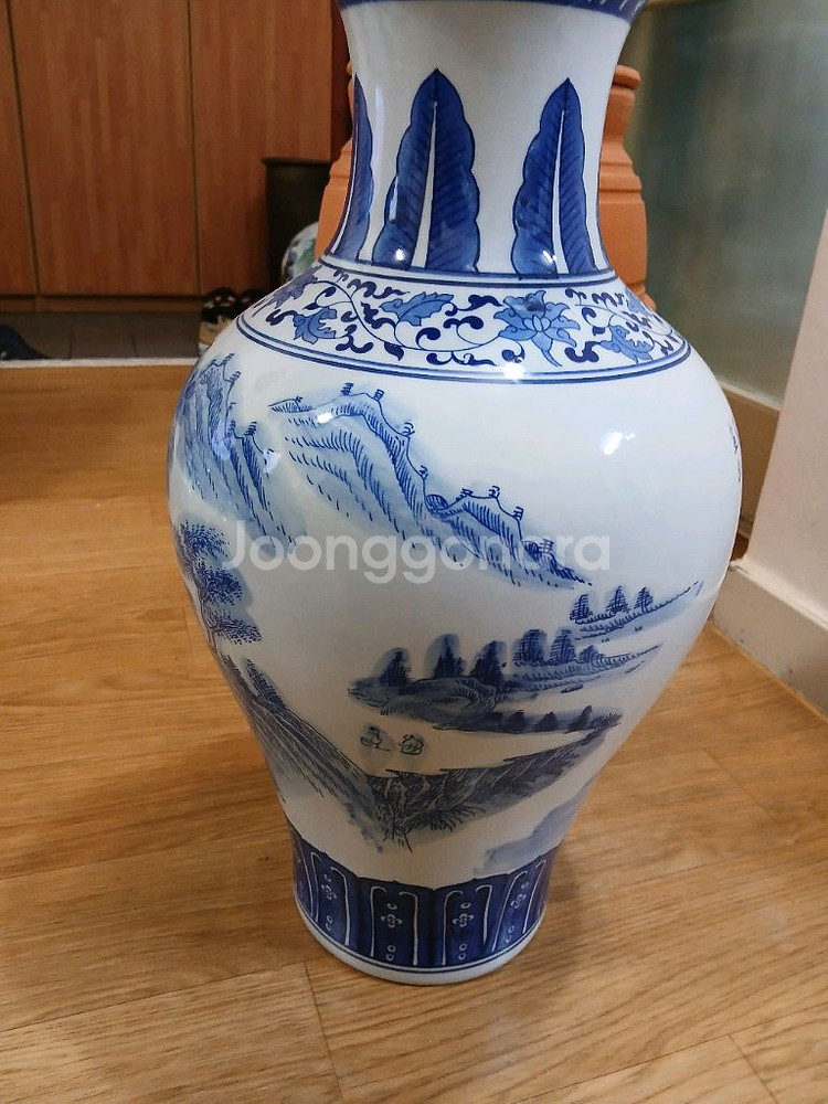 산수문 도자기--5