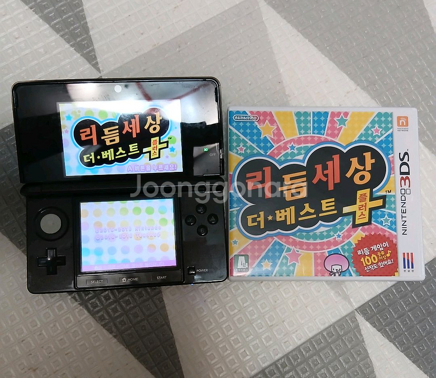 닌텐도3DS 리듬세상 더 베스트 플러스 게입칩 택배포함--0