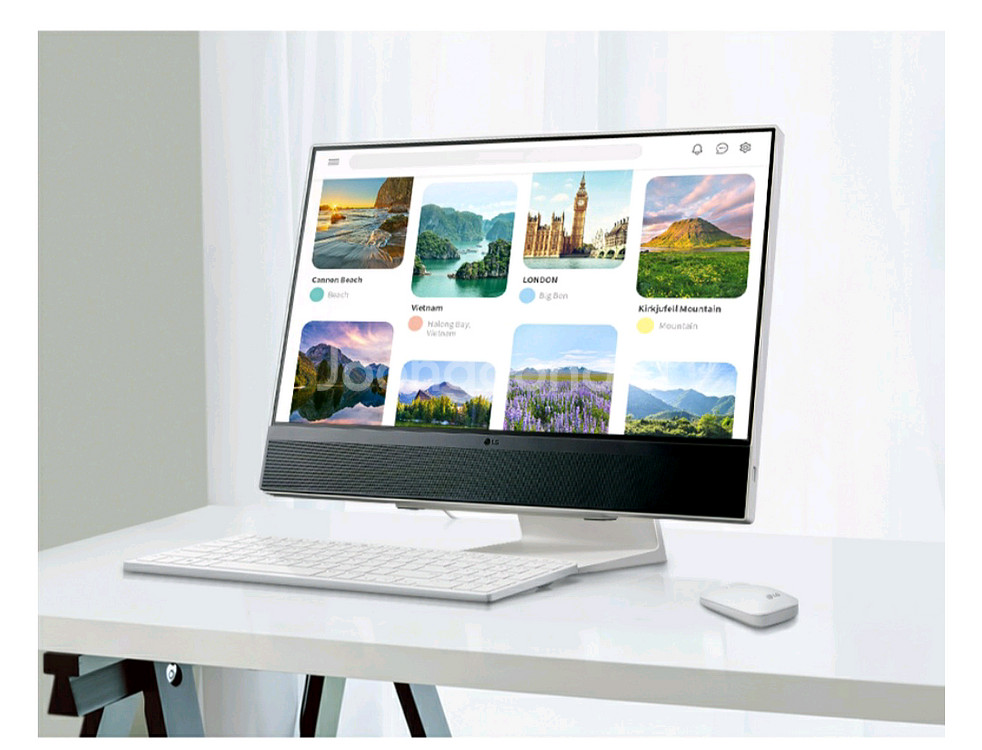 새제품 LG 정품 무선 키보드 마우스 화이트--3