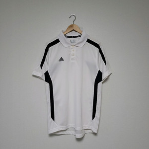 (95) ADIDAS 아디다스 기능성 화이트 배선 반팔