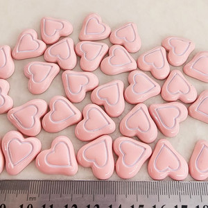 핑크색상 더블하트 30개 일괄