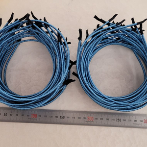 철제머리띠 4미리 다크블루 50개 일괄