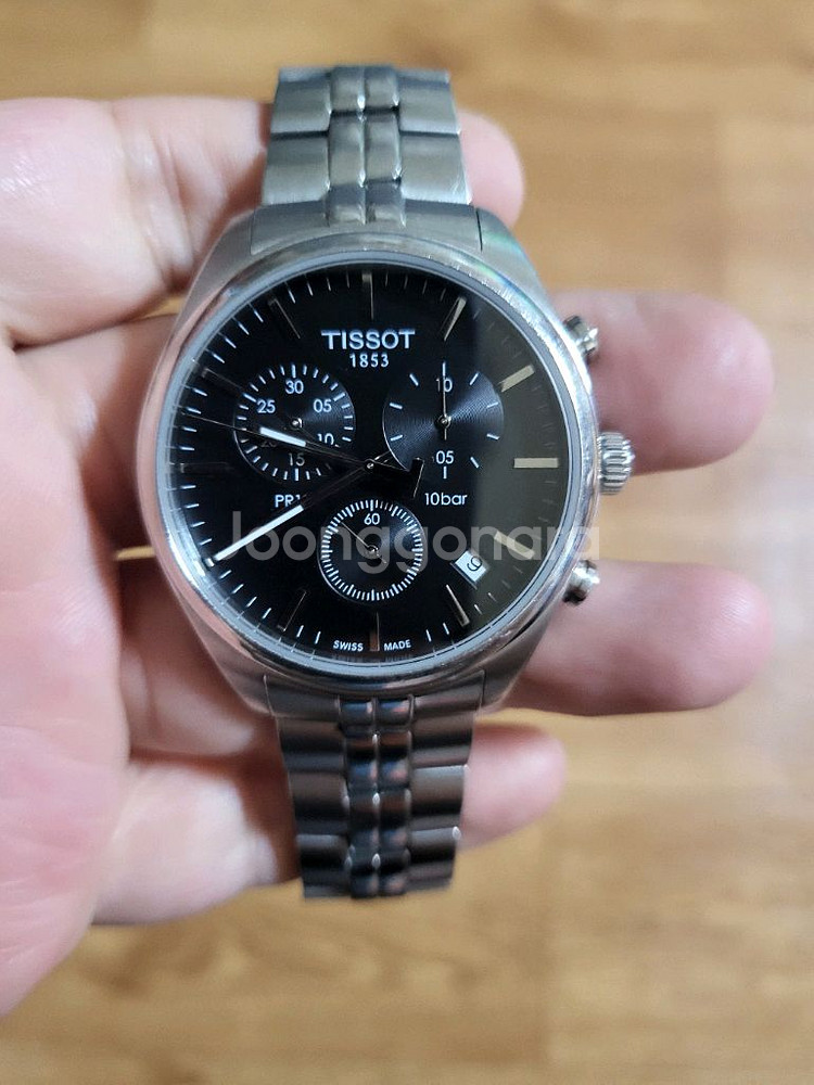 티쏘 pr100 남성 메탈시계--0