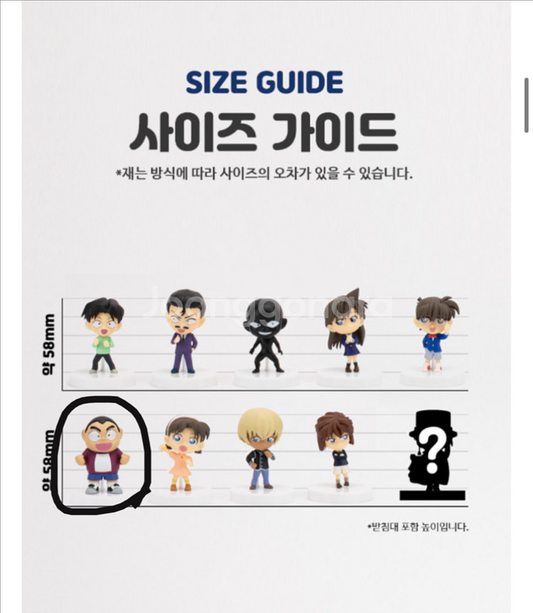 명탐정코난 랜덤 가챠 피규어 1종 판매합니다.--2
