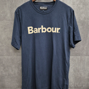 Barbour 바버 로고 네이비 반팔 티셔츠 L