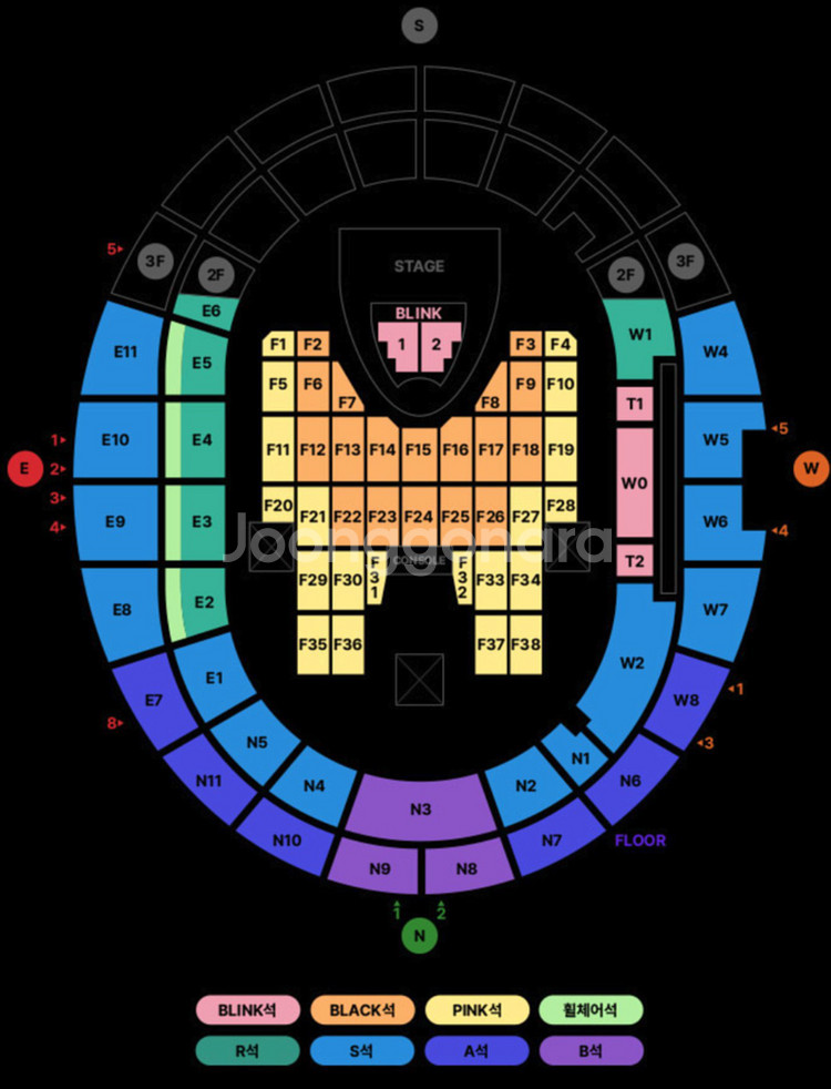 블랙핑크 콘서트 플로어 PINK석 티켓 양도--0