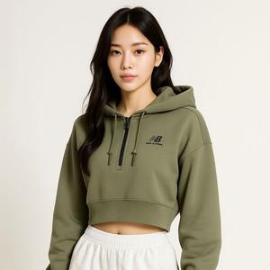 [여자 85]뉴발란스 우먼 무브 세미크롭 후디