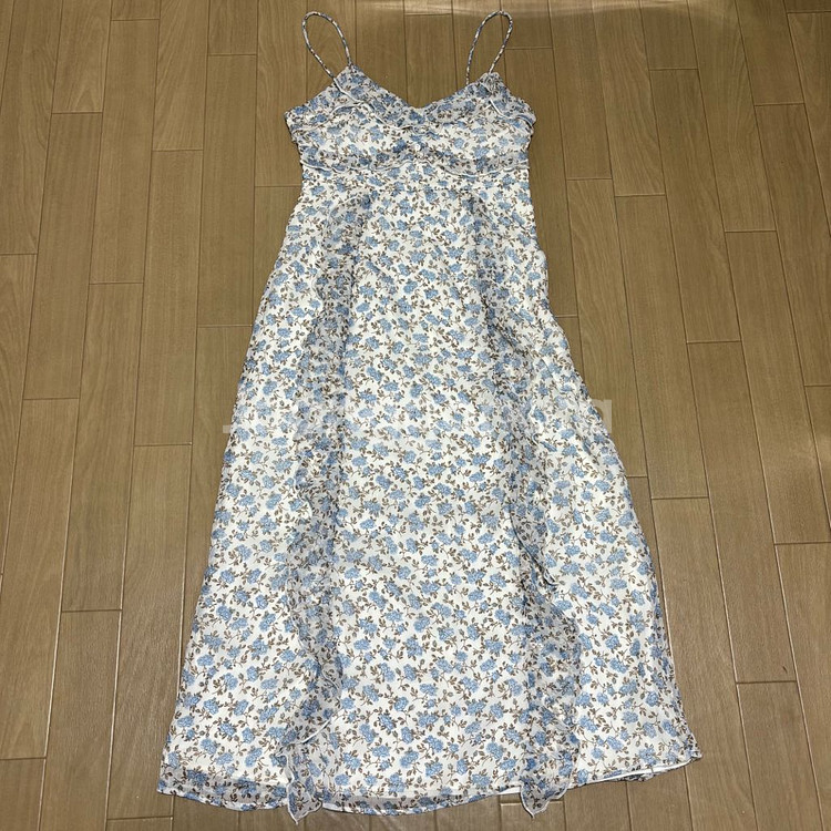 h&m 에이치앤엠 플라운스 시폰 드레스--0