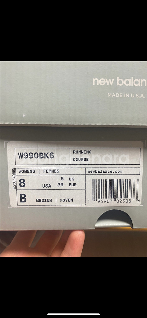 뉴발란스 990v6 블랙 새제품 250--3