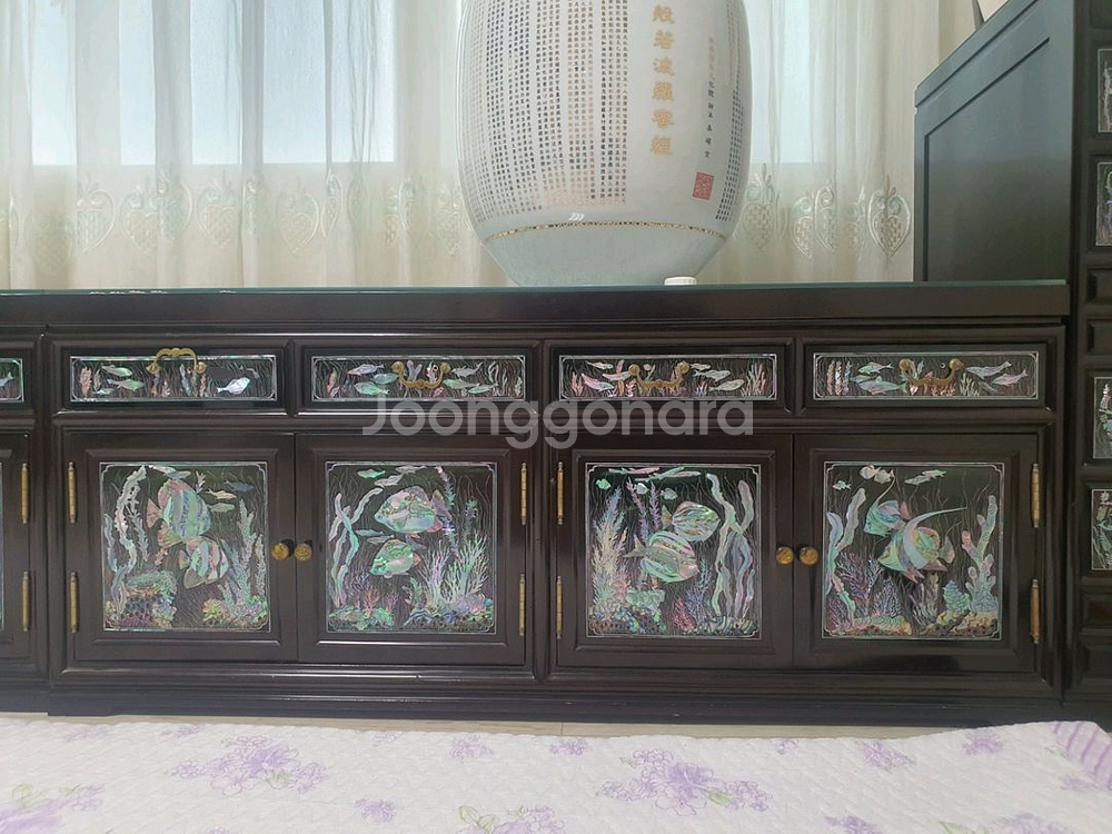 자개 옷장 세트--2