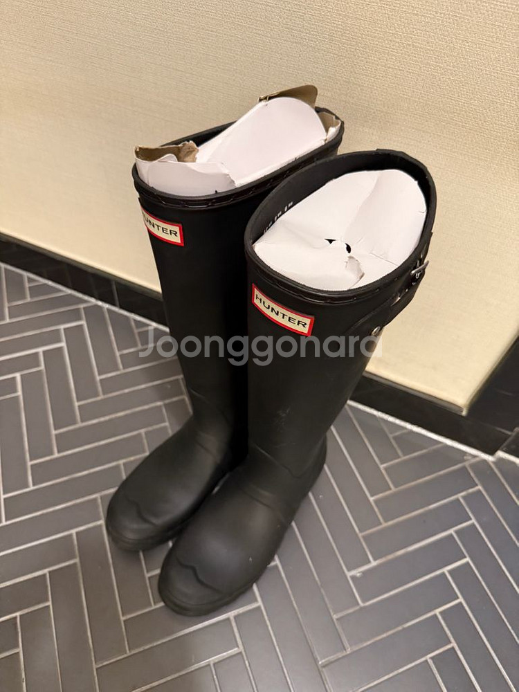 헌터 레인부츠 오리지널 톨 250 (상태좋아요)--6