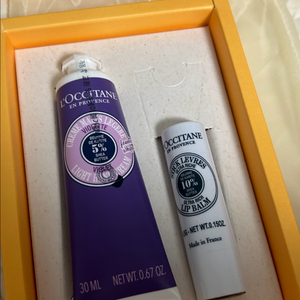 록시땅 핸드크림&립밤 듀오