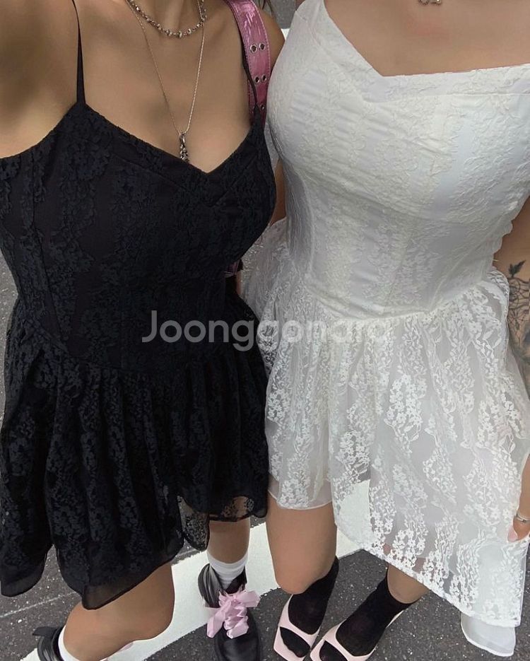 [품절새상품특가] 페일제이드 로맨틱 드레스 원피스--2