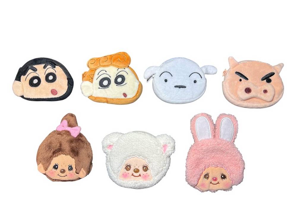 짱구 짱아 흰둥이 부리부리 사무라이피그 몬치치 동전지갑--0
