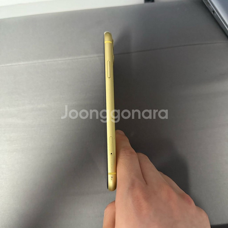 아이폰11 64G 옐로우 사설배터리--2