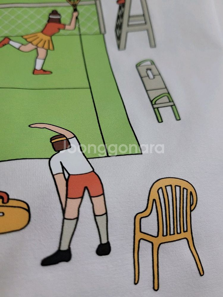 새상품)디스커버리 공용 세미오버핏 반팔티 100--9