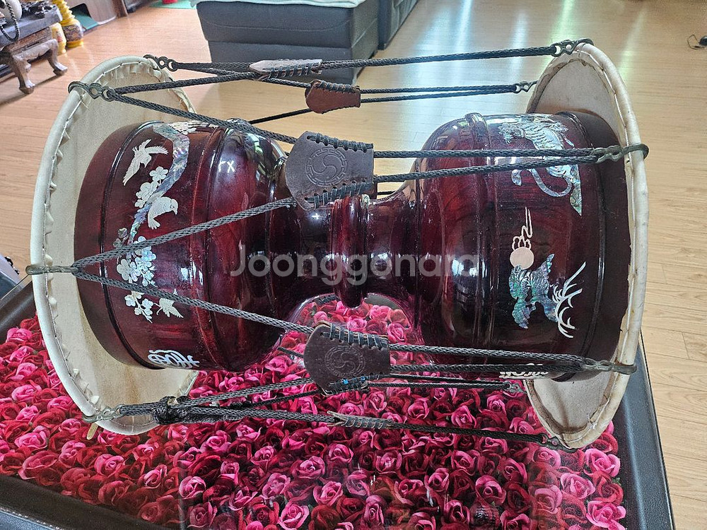 장구옻칠자개--3