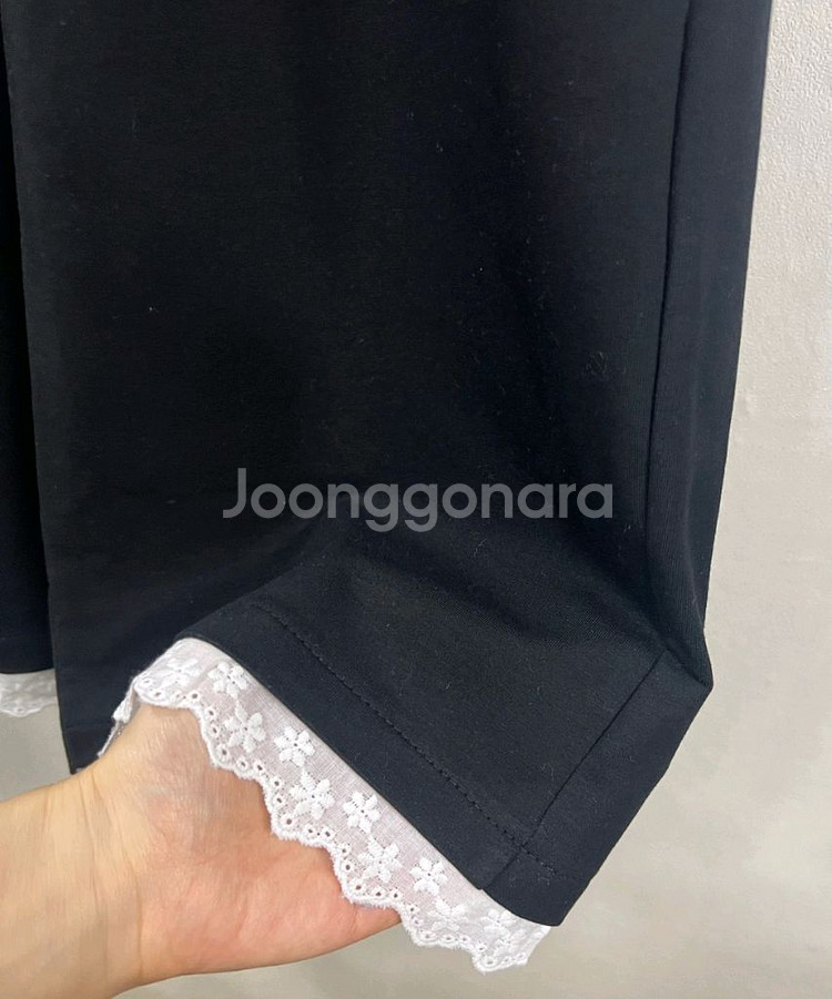 새상품) 레이스 와이드팬츠--2