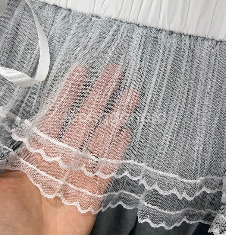 새상품) 레이스 와이드팬츠--6