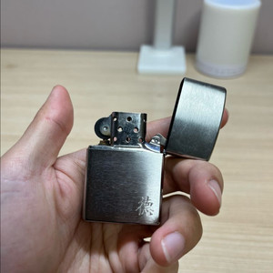 지포 라이터 브러시드 크롬