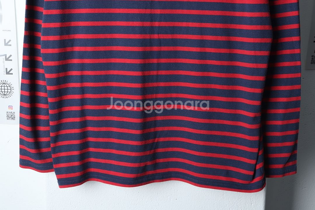 (L) 세인트제임스 긴팔티셔츠 스트라이프 레드--4