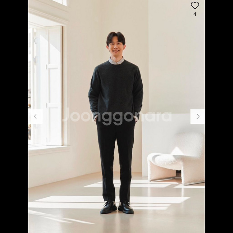 유니클로 캐시미어 크루넥 스웨터--8