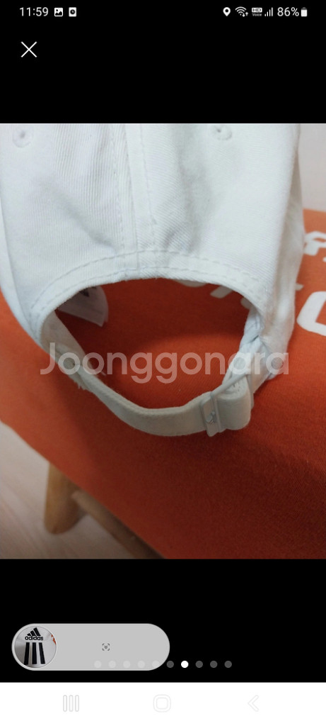 아디다스 6P 3S 코튼 볼캡모자, 삼선모자,골프모자--6