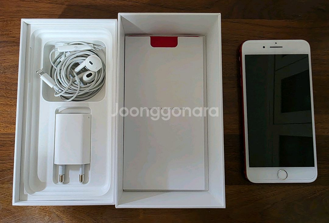 아이폰 7+ 레드 128G 풀박스--4