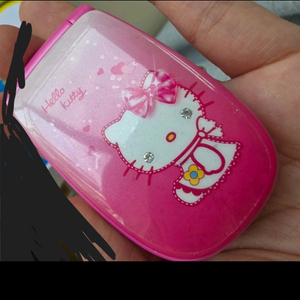 새상품컨디션 두브 헬로키티 핑크핑크 분홍 폴더 폰