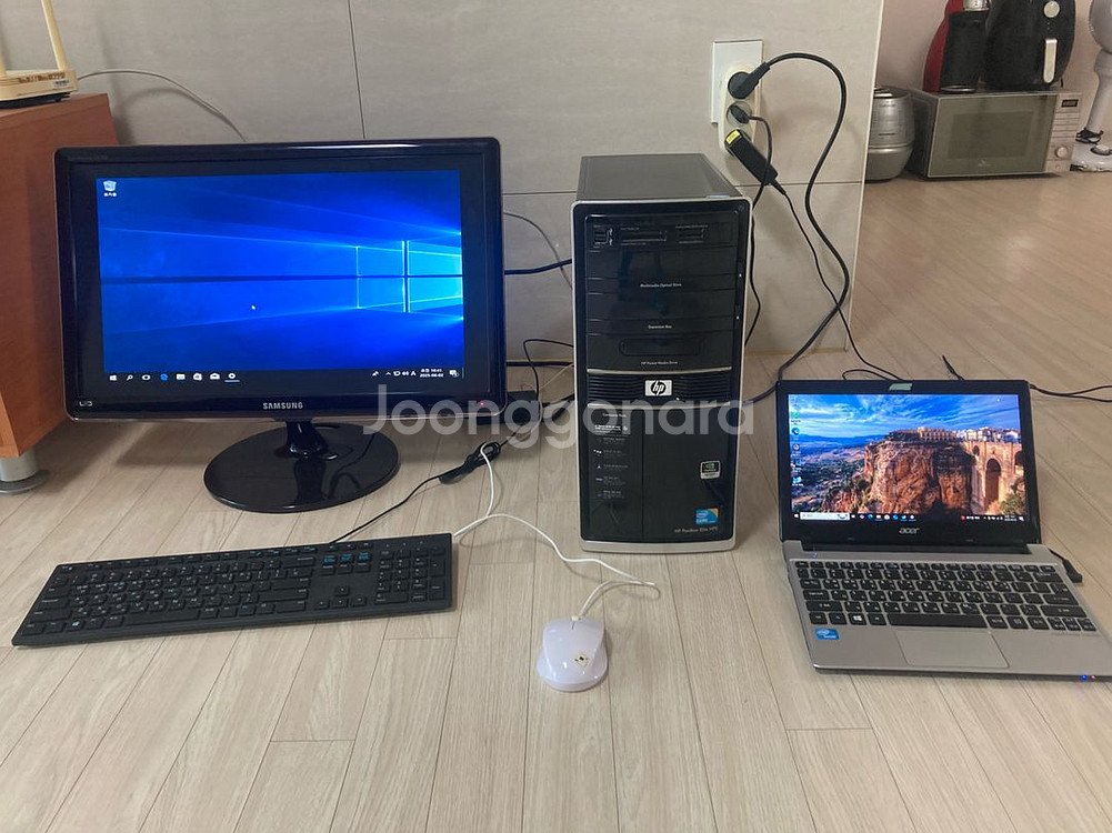 HP 파밀리온 HPE -360KI 정품 4코어 데스크셋--0