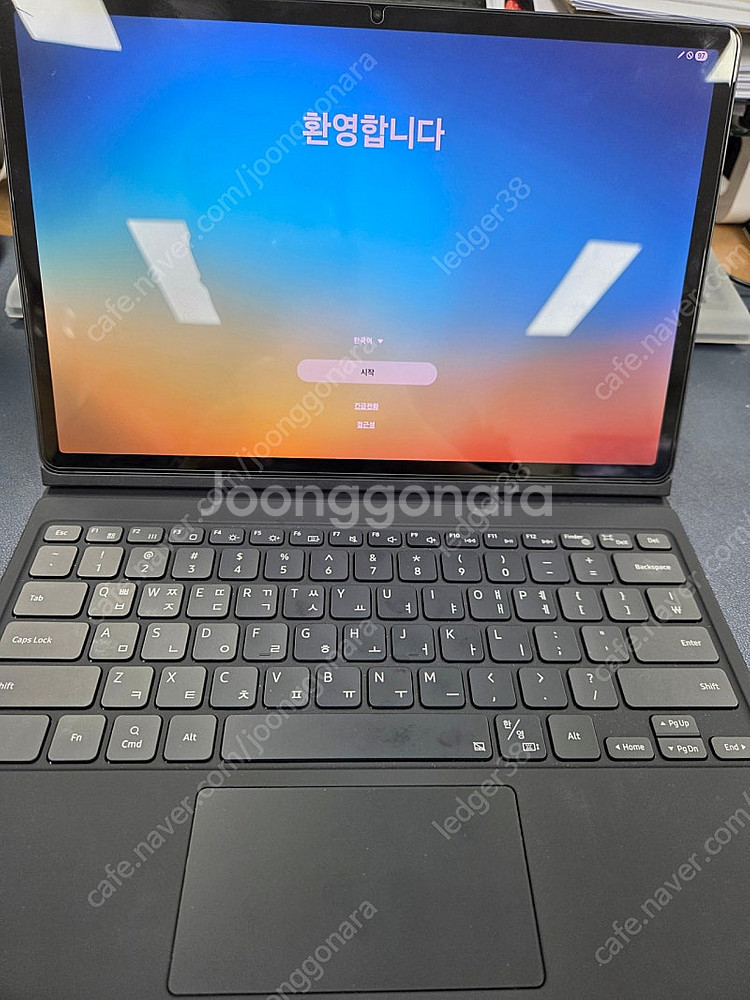 갤럭시탭 S9+ 5G 512GB+정품키보드북커버케이스--0