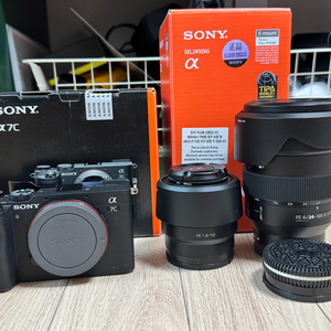 소니a7c/24-105mm/50mm 카메라 및 렌즈