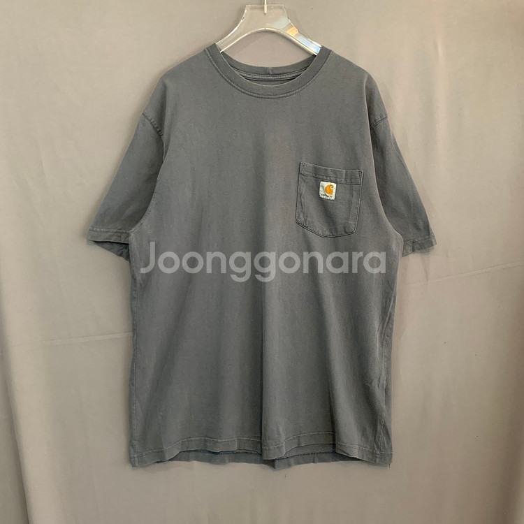 M 칼하트 오리지널핏 로고 패치 포켓 반팔티--0
