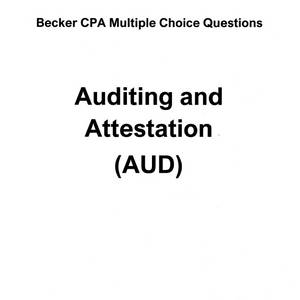 Becker 베커 AUDIT MCQ(2024)