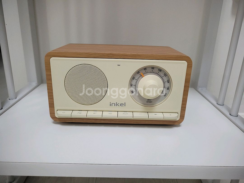 인켈 레트로 감성 우드 무선 블루투스 스피커--0