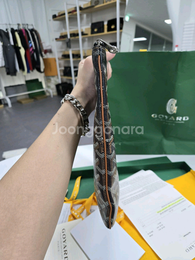 고야드 블랙탄 클러치백mgm--1