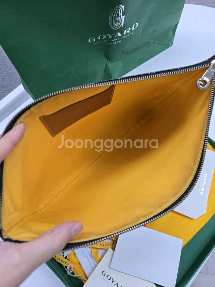 고야드 블랙탄 클러치백mgm--3