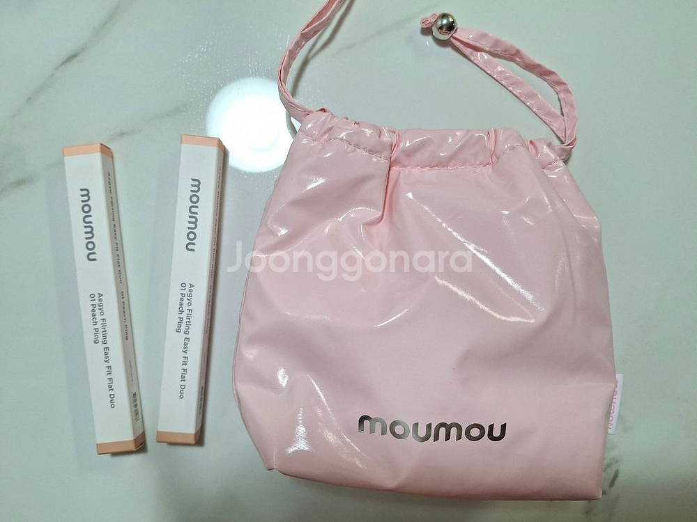 모우모우 애굣살 펜슬 2개,파우치--0
