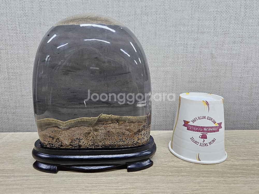 수석 돌 수림석 가을들판 나무 문양석--2