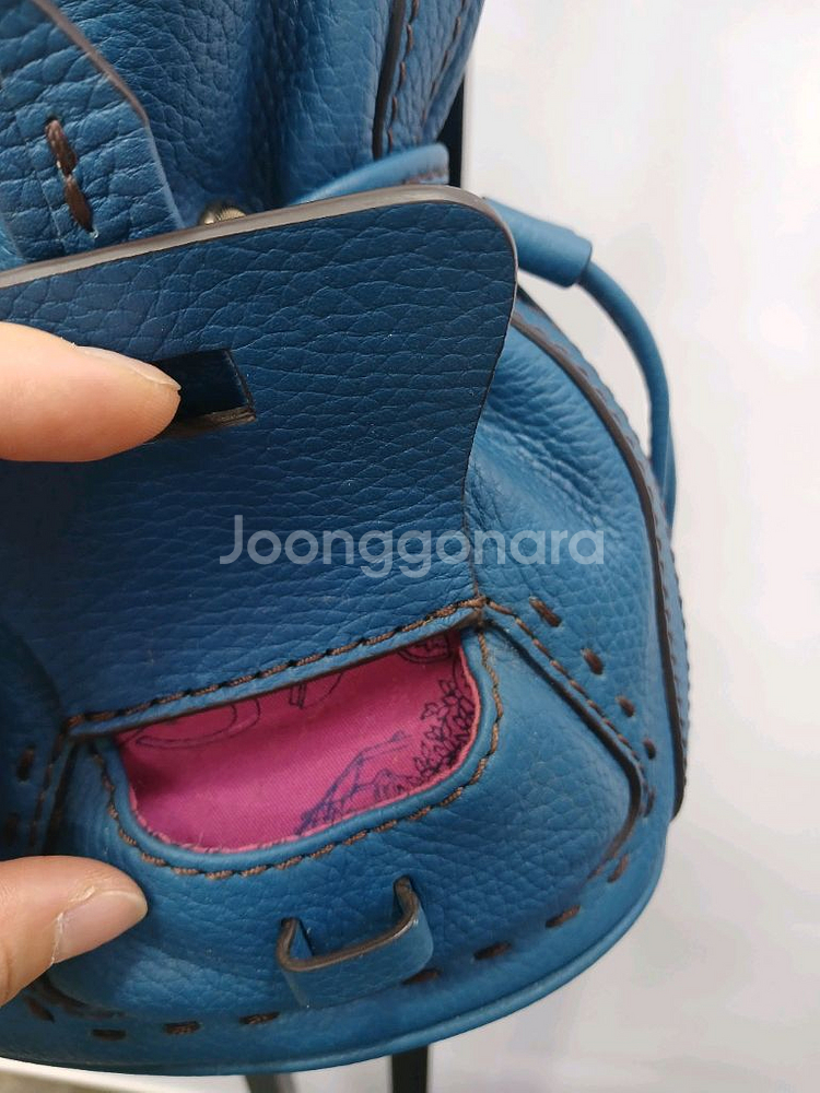 LANCEL 프랑스 란셀 복조리 가죽버킷백 스몰--2