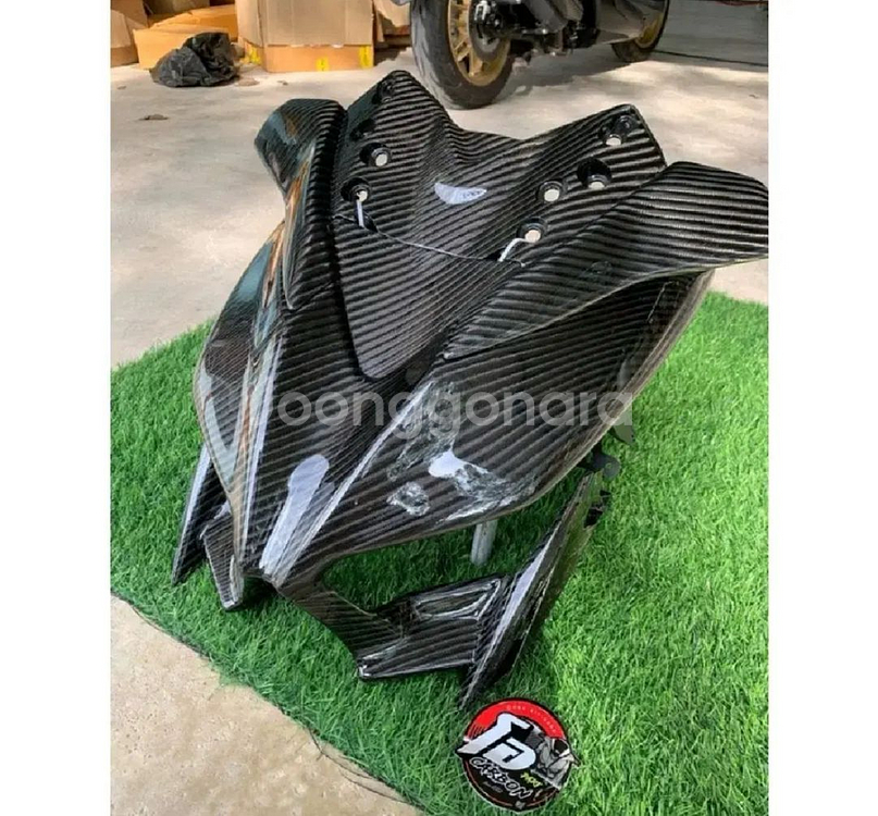 XMAX300 카본프론트방패커버 셋트 2017-2022--1