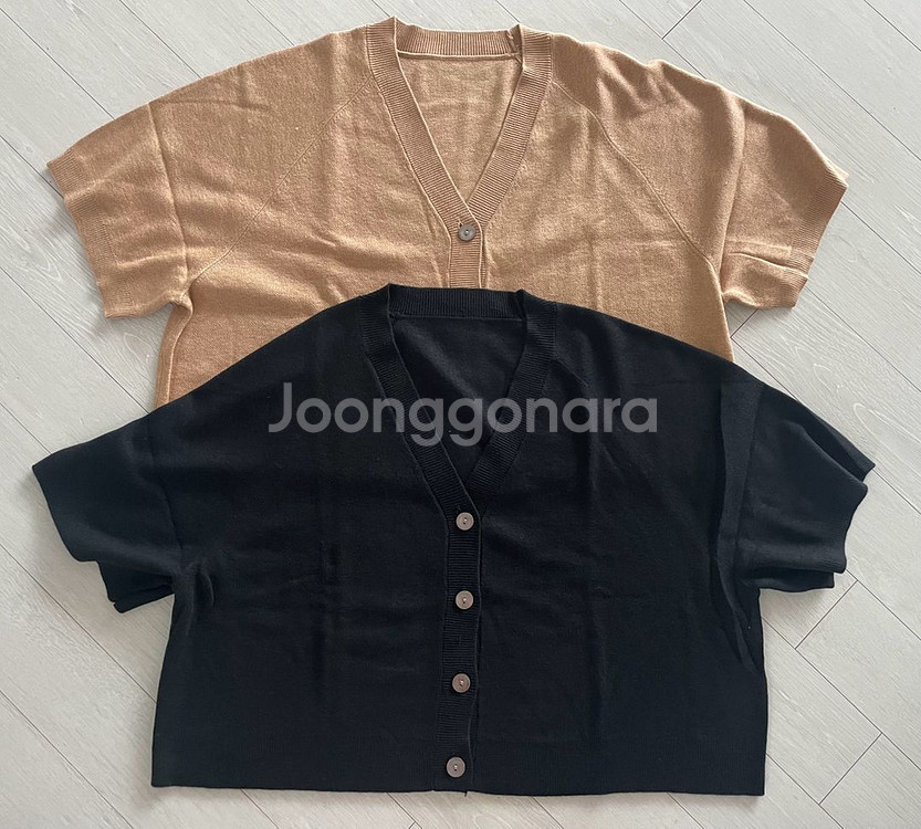 홀릭홀릭 크롭 가디건(블랙,베이지 일괄)--2