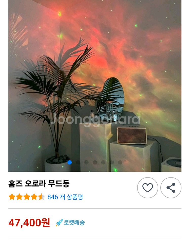 홈즈 오로라 무드등 은하수 우주 캠핑 수면등 감성--0