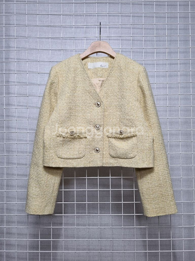 (택포) 지컷 트위드자켓 55--0