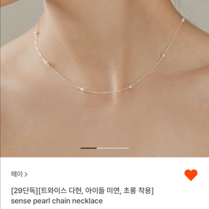 Hei 헤이 실버목걸이
